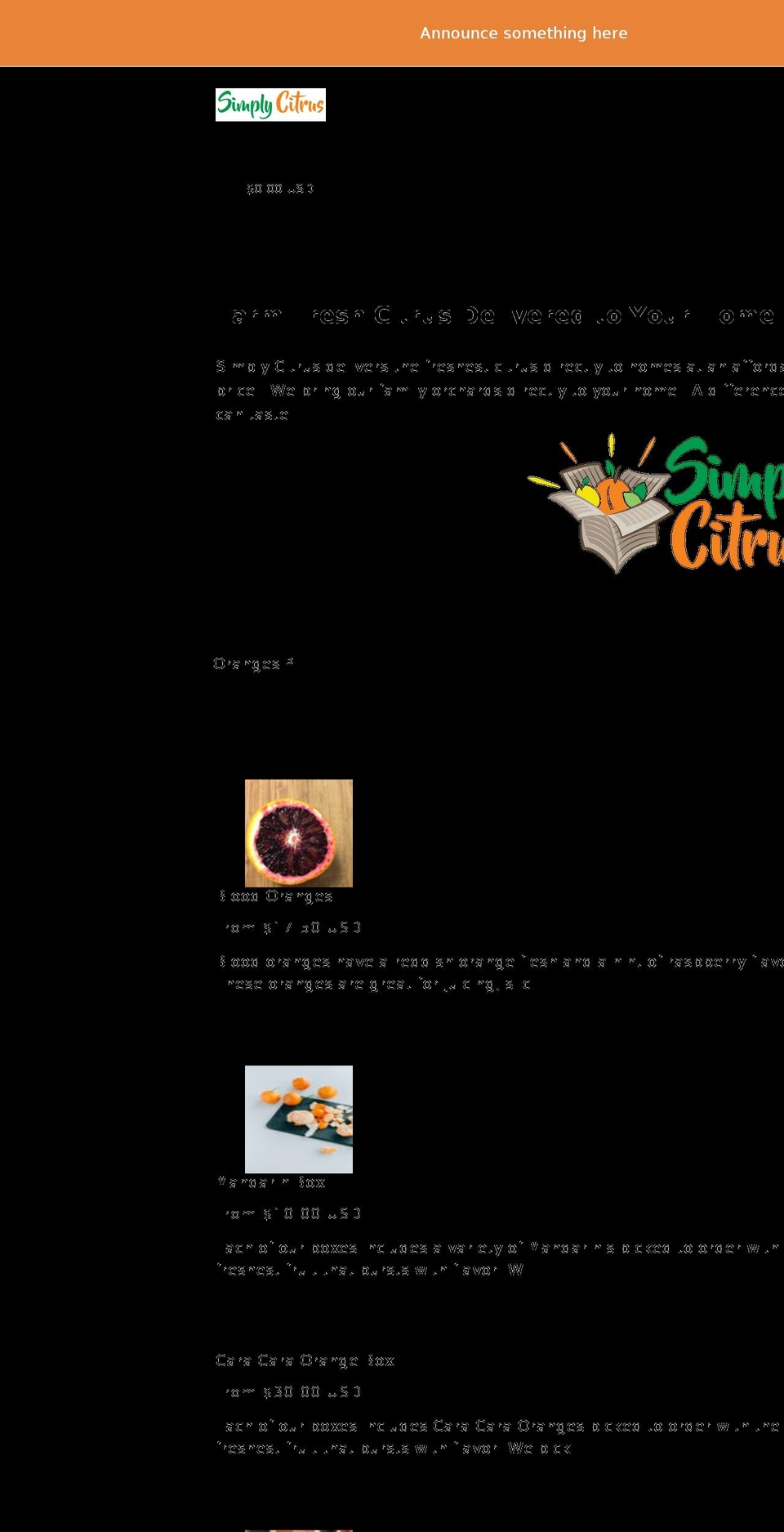 simplycitrus.com shopify website screenshot