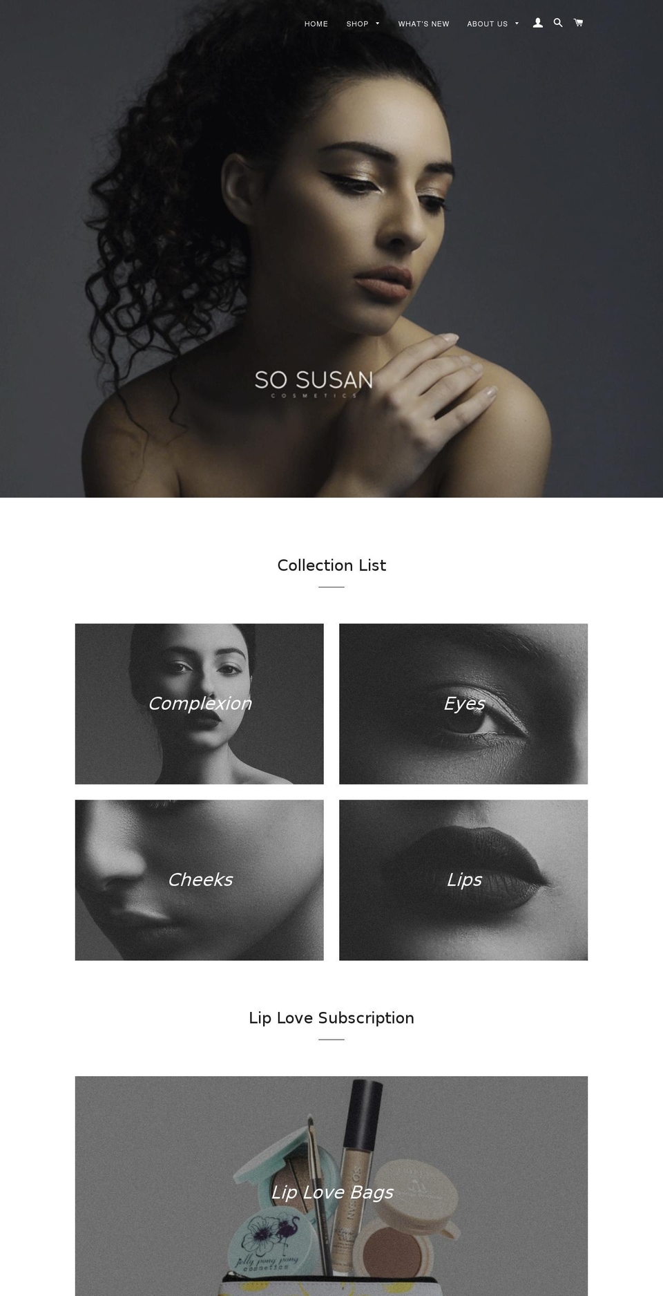 sosusan.com shopify website screenshot