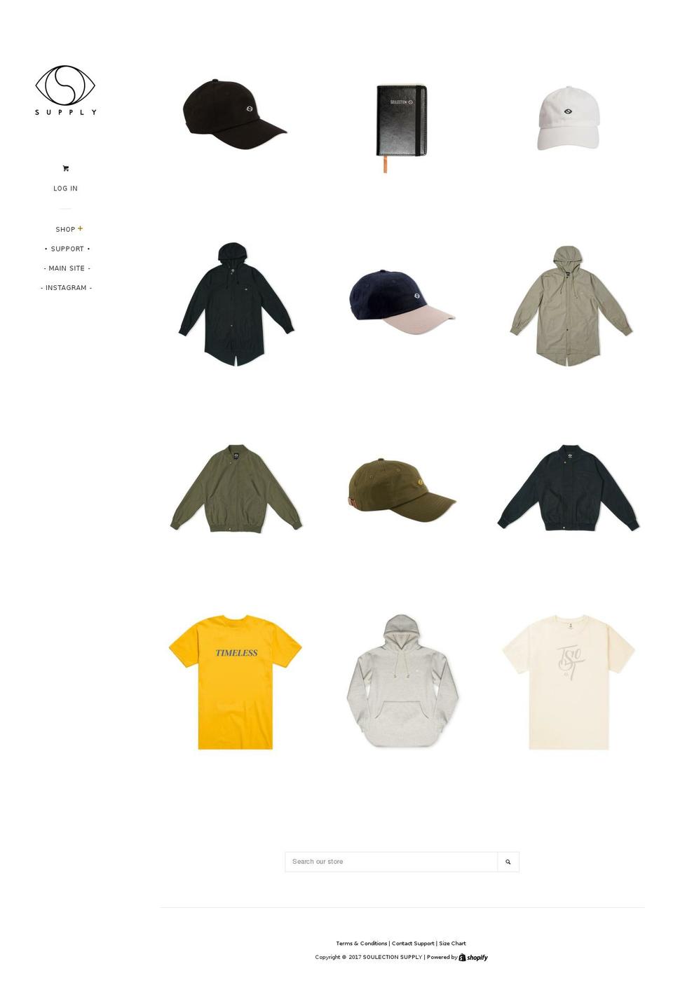 soulection.supply shopify website screenshot
