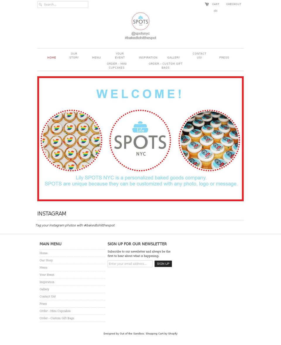 spotsnyc.com shopify website screenshot