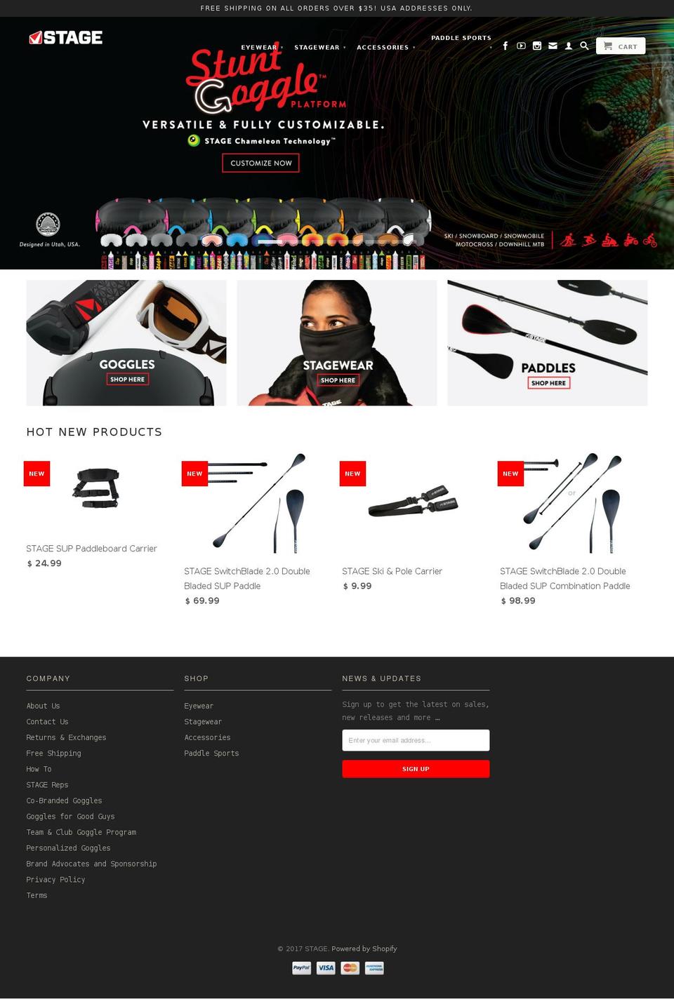 stageideas.com shopify website screenshot