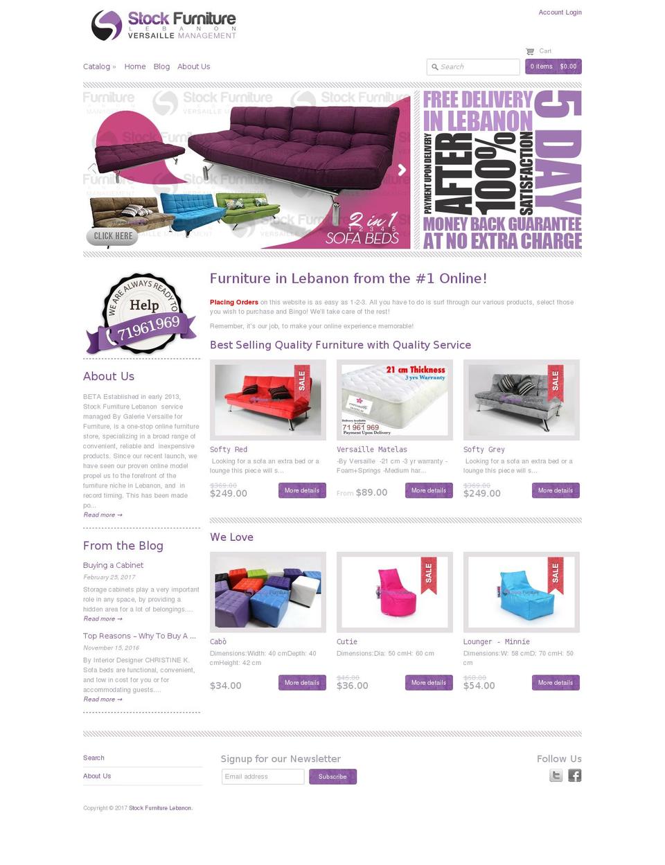 stock-furniture.com shopify website screenshot