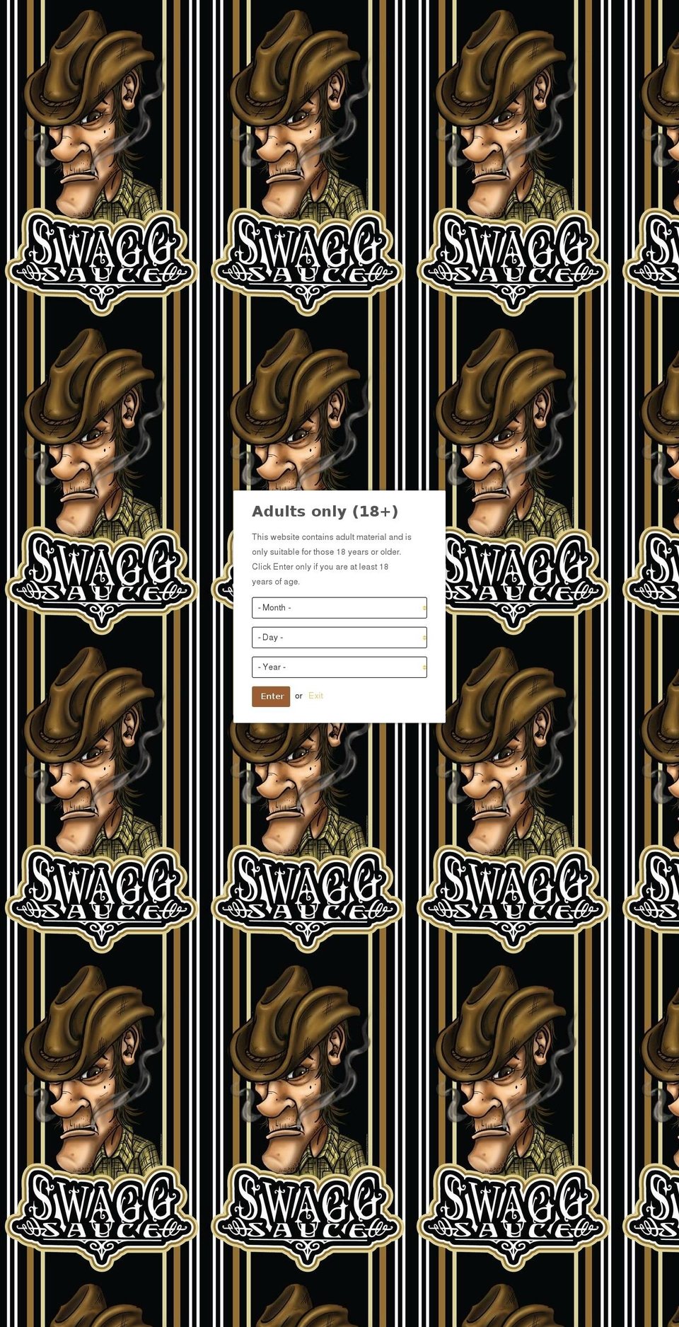 swaggsauce.com shopify website screenshot