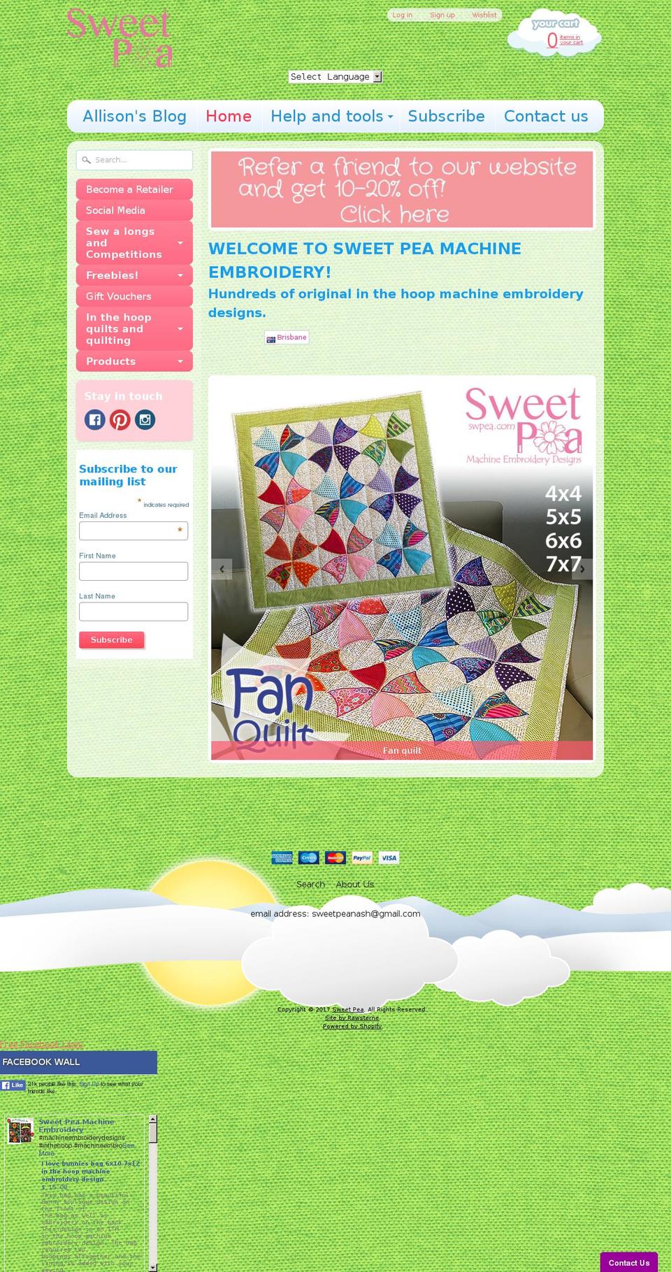 sweet-pea-machine-embroidery-designs.myshopify.com shopify website screenshot