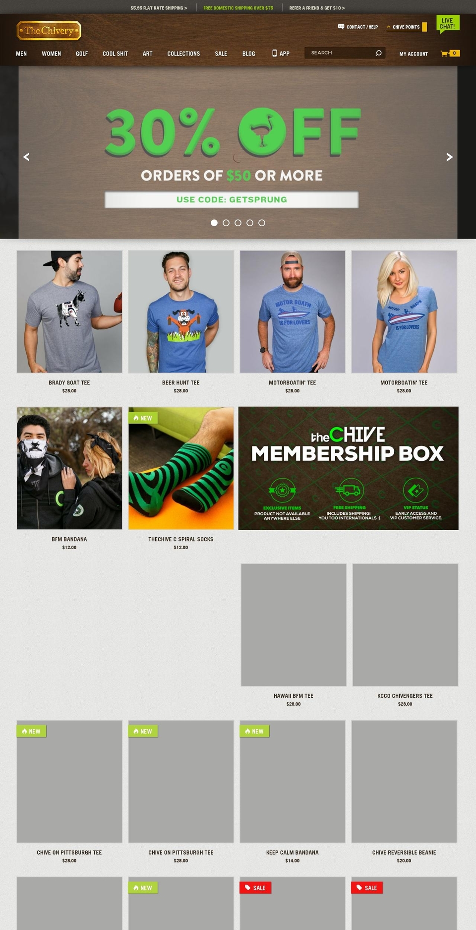 thechivery.com shopify website screenshot