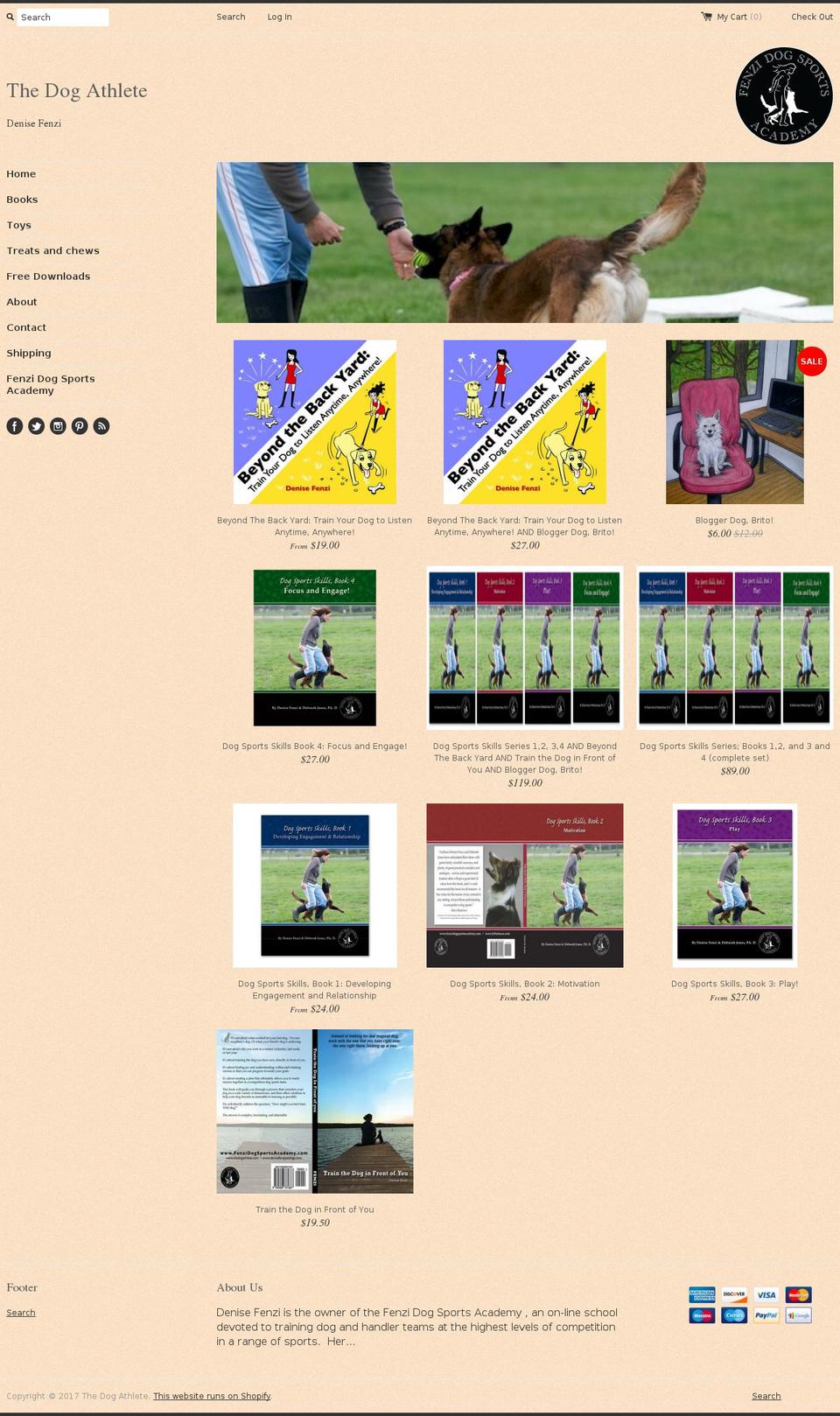 thedogathlete.com shopify website screenshot