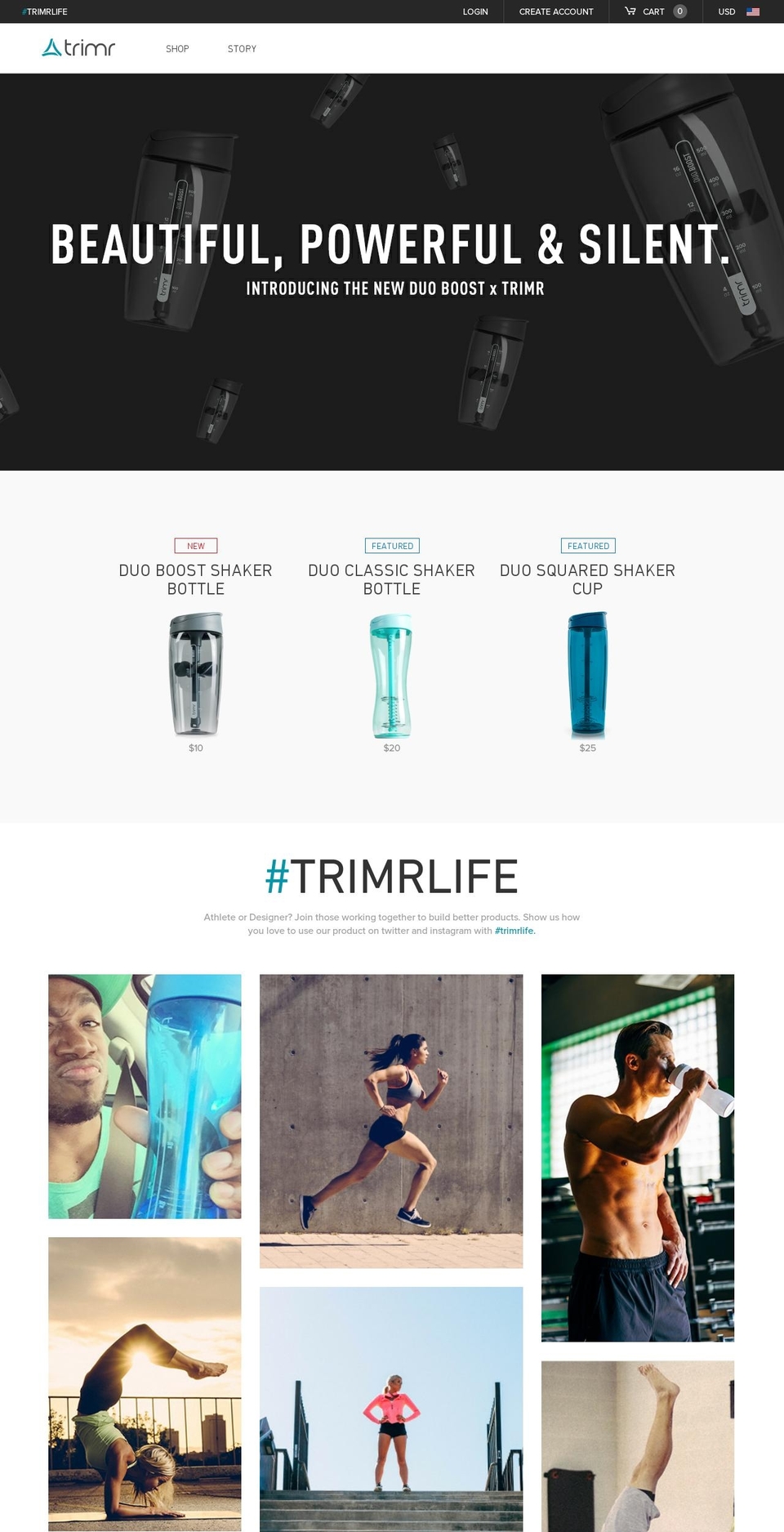 trimr.com shopify website screenshot