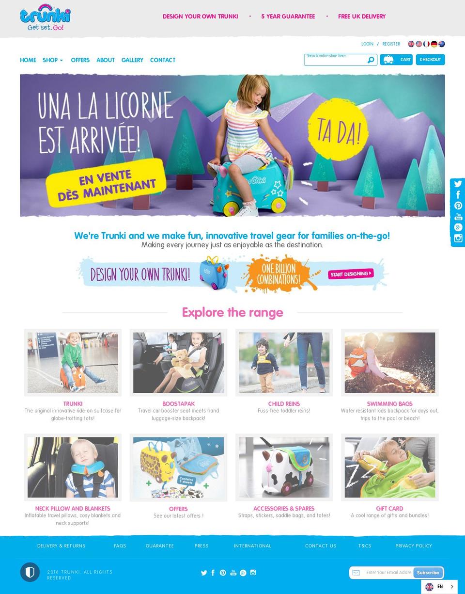 trunki.fr shopify website screenshot