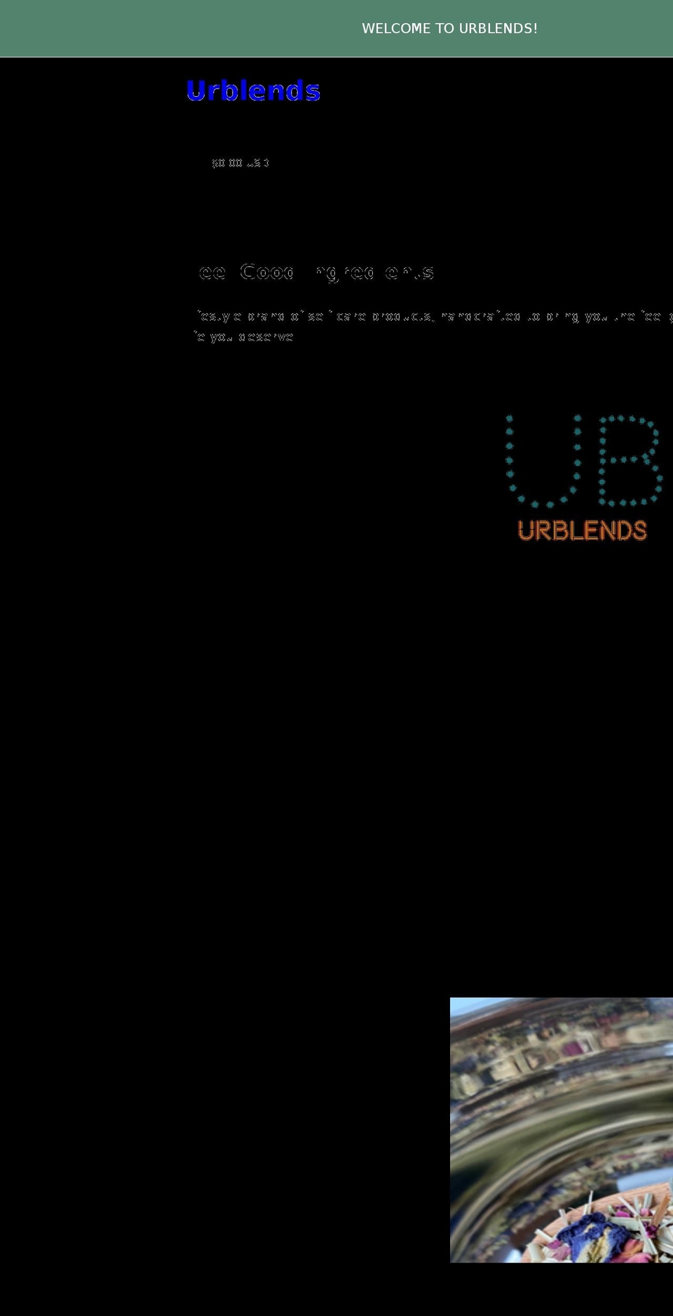 urblends.com shopify website screenshot