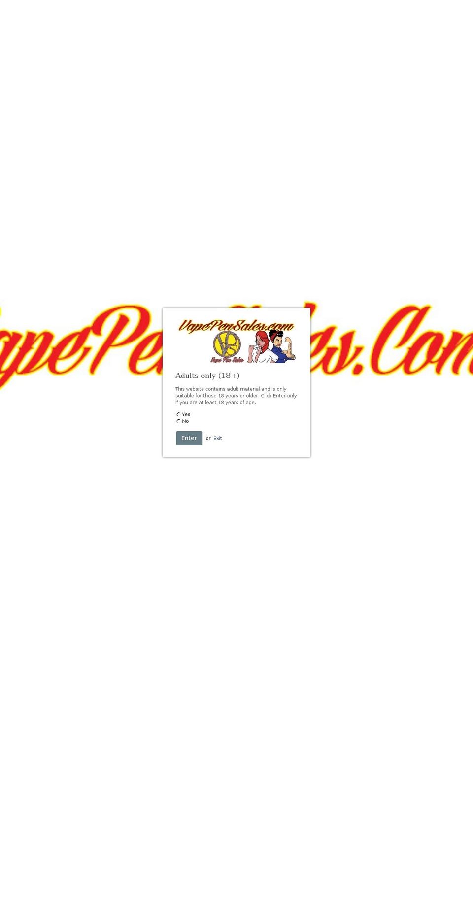 vapepensales.com shopify website screenshot