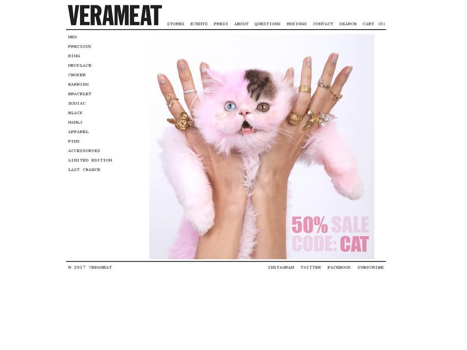 verameat.com shopify website screenshot