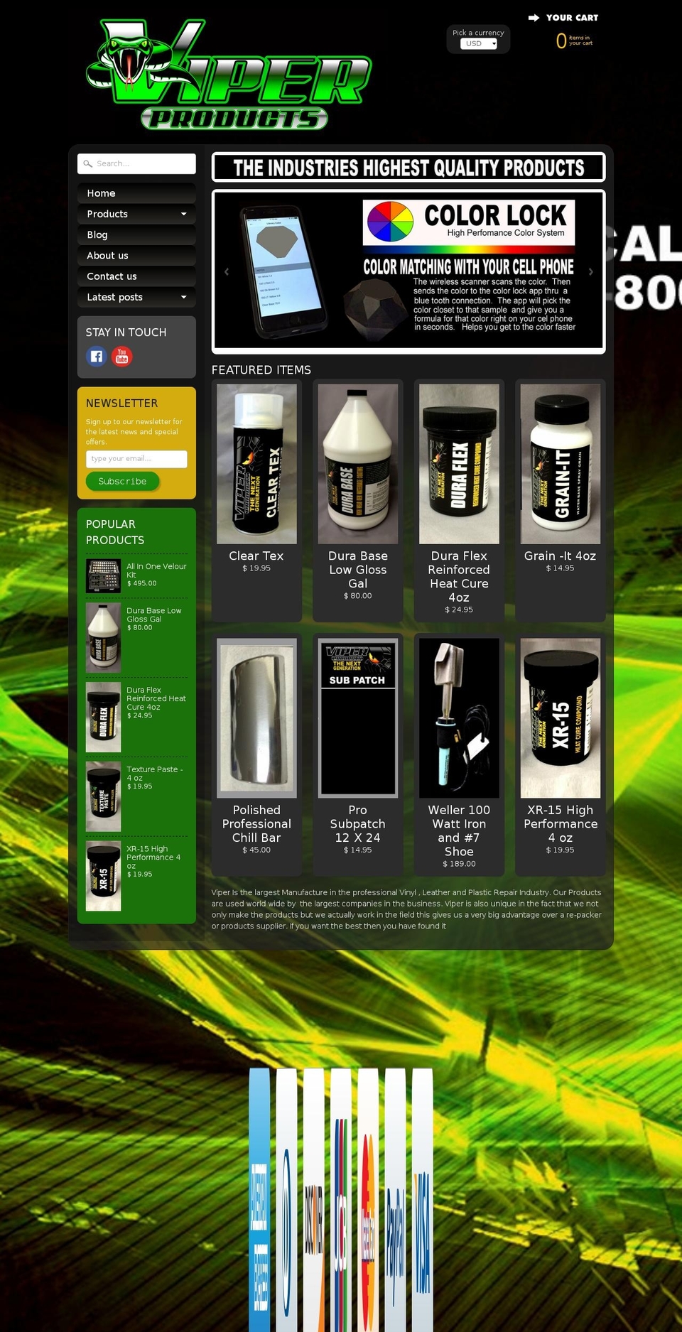 viperproducts.com shopify website screenshot