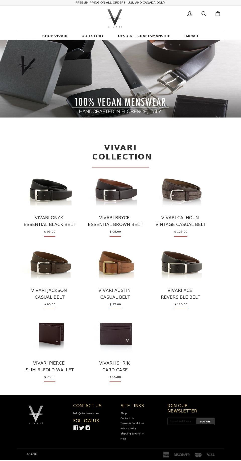 vivariwear.com shopify website screenshot