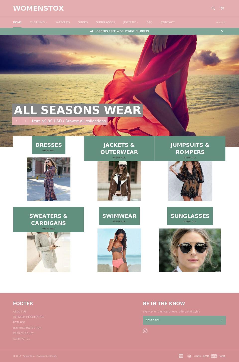 womenstox.com shopify website screenshot