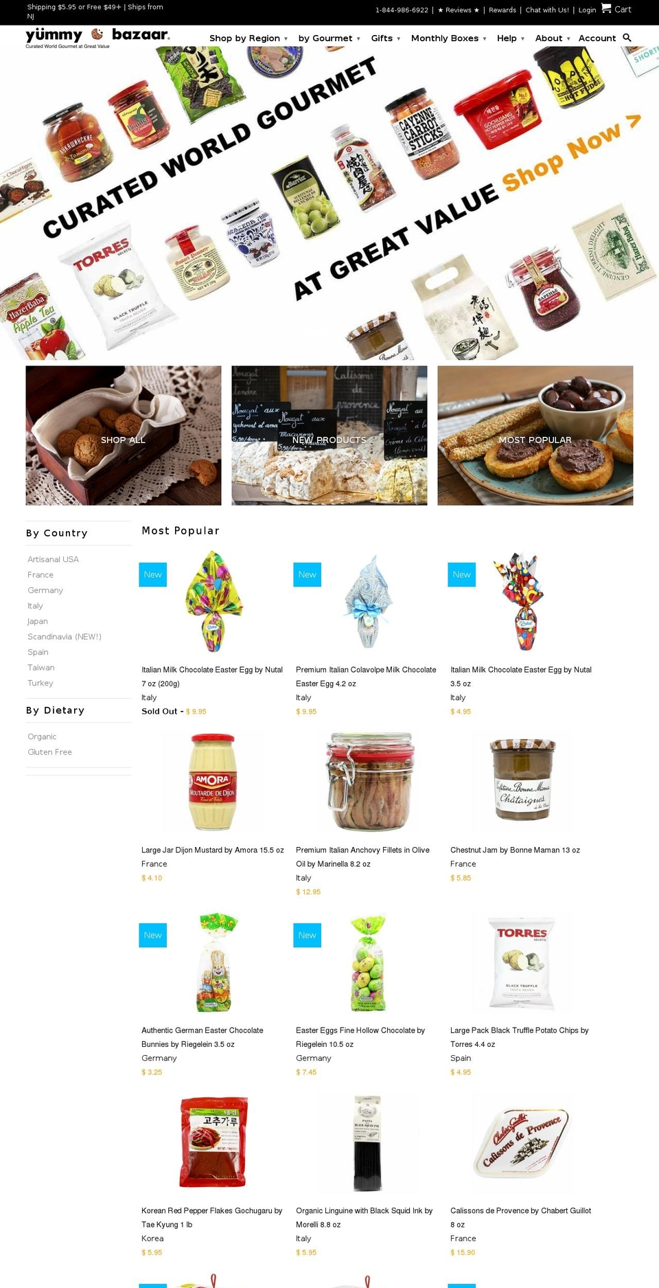 yummybazaar.com shopify website screenshot